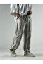 Striped Beige Linen Men's Baggy Trousers Coc3290