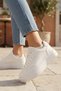 White Women's Sneaker Sports Shoes Suitable for Daily Use - 4