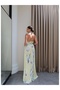 Halter Neck Open Back Floral Dress - 2