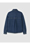 Ozmarka New Season Indigo Shirt Collar Oversize Women's Jean Jacket - 7
