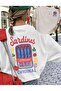 Women's Vegetable Sardines Original Fish Print Crew Neck T-Shirt