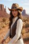Cowboy Hat Vintage Shaded Vintage Bohemian Straw Unisex Design - 8