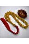 12.3/12.7 mm Almarey Globe Cut Large Size Collectible Ottoman Simile Stick-Cut Amber Prayer Beads - 3