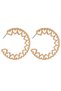 Statement earrings, massive hula hoops with hearts