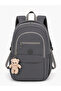 Crinkle School Bag Backpack Daily Trip Sports Travel Vacation Multi-Compartment Tablet Laptop Compartment - 3