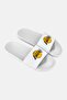 Men LA Lakers Primary Logo Slip On Slides, White - 2