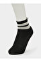 Pack of 3 - Girls Striped Cotton Blend Socks - 6