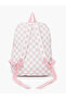 Teen Girls Pink Checked Backpack - 3