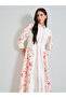 Off-White Floral Shirt Midi Dress - 2