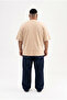 Men's Plus Size Basic T-Shirt Beige - 5