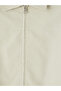 Özmarka New Season Beige Relax Fit Gabardine Men's Jacket - 7
