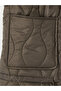 Brown Quilted Oversize Women's Puffer Vest - 4