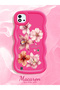 Realme C11 2021 Compatible Case Camera Protector Red Silicone Couple Phone Case Floral Pattern - 2
