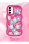 Samsung Galaxy M23 Compatible Case Camera Protector Red Silicone Couple Phone Case Floral Pattern - 2