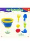 Beach toy for Boys 7pcs Beach Kids Accessory Set includes Collapsible Bucket, Rake, Shovel and Sand molds perfect for gift. (Blue) - 2