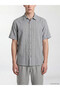 Shining Choices from Shining Store Standard Fit Striped Linen Look Men's Shirt - 3
