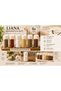 Adenya Sepeti Liana Spice Rack Set of 6-244Ml-Soft Ecru - 2