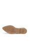 Beige Leather Women's Flat Sandals - 5