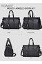 Casual Fitness Travel Bag for Men Waterproof PU Fabric Scratch Resistant Large Capacity Sports Bag w - 6