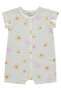 Butterfly Flower Print 6-18 Months Jumpsuit - Ecru