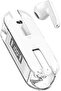 True Wireless Bluetooth Earbuds with LED Display Charging Case, Transparent Design, Sweatproof TWS Headset