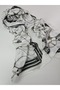 Luxury Voile Silk Shawl Hijab Foulard Scarf Shawl Royal Reins Pattern 70 X 180 cm - 2