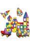 110PCS Magnetic Building Tiles 3D Construction Blocks STEM Toy for Kids 3+ Years