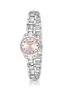 Classic Heart Charm Women's Wristwatch with Numbers Silver Pink Color Pl-1603B4X - 3