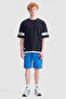 Easton Oversize Crew Neck Printed 100% Cotton Men's Black T-Shirt