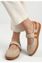 Menja Premium Beige Orange Velcro Comfortable Sports Ballerinas - 4