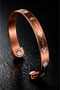 100% Pure Copper Göktürk Symbol Magnetic Bracelet Men's Adjustable Handmade