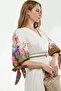 فستان ميدي بتصميم A-line مزين بالزهور من MSN