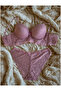 7110 Lace Bralet Unfilled Women's Underwear Set - 3