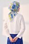 Soft Scarf Fleur Blue - 3