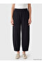 Black Soft Touch Women's Sweatpants with Elastic Waistband - 2