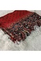 Handmade Needlework Writing, Scarf, Yemeni, Mevlit Cover, Head Cover, 4 Sides Embroidered, 100*100cm - 7