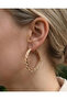 Rose Gold Hoop Earrings - 3