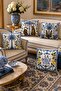 Palm Leaf and Leopard Patterned 4-Piece Throw Pillow Cover Set - 2