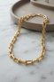 Gold Color Brass Tifani Model Women's Necklace - Ebj260725W44377