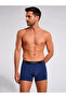 5 Pcs Black Navy Blue Gray Tatkan Men's Modal Boxer 45% Cotton 45% Modal 10% Elastane Flexible Breathable Super Fit Premium Navy Blue Boxer - 2