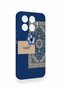 Mi 17t Pro 5g Compatible Blue Ethnic Carpet Pattern Silicone Case - 3