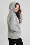 Gray Girl's Kangaroo Pocket Hooded Sweatshirt 24692 - 4