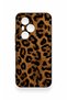 Honor 400 Pro Compatible Dark Leopard Leather Pattern Silicone Case - 3