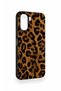 Oppo A6T Compatible Dark Leopard Leather Pattern Silicone Case - 3