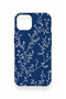 iPhone 14 Compatible Thin Leaf Branch Pattern Silicone Case - 2