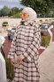 Khaki Plaid Long Loose Tunic - 3