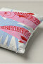 Pink Blue Fish Patterned Cushion Cover 285 – Pink Ocean Fish Design 45X45 cm - 3