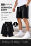 Economical 3-Pack Stylish Men's Shorts with Piping Detail, Suitable for Daily Wear