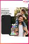 Baby Blue Liquid Inside Velvet Matte Silicone Case for iPhone XS Max - 3