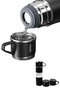 Thermos Stainless Steel Thermos Black Color 3-Cup Thermos Set - 4